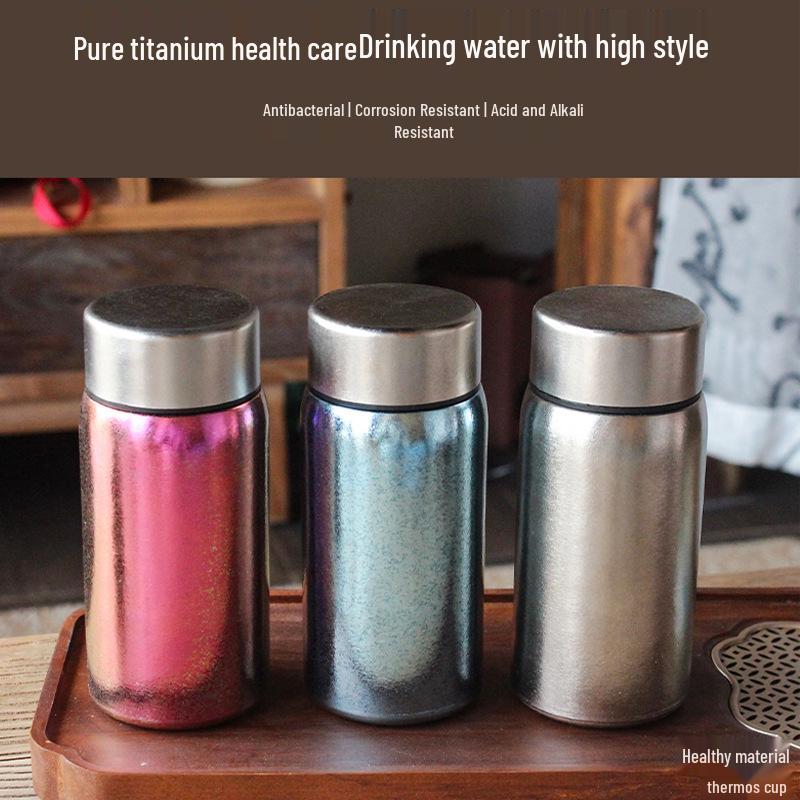 Large Capacity Titanium Insulated Mug with Magnetic Tea Infuser - Double Layer Cup for Women & Men