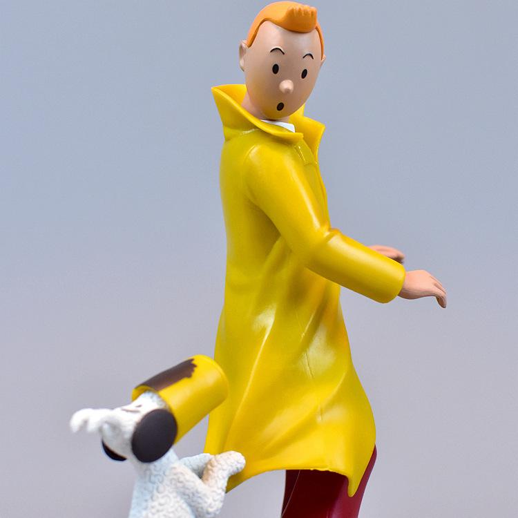 TINTIN Adventures: Detective Style Snowy Dog Figure Ornament - Free Shipping