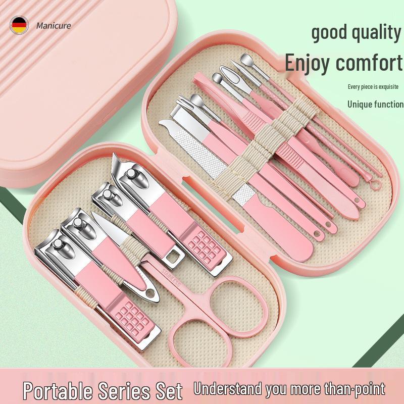 Spot Stainless Steel Nail Clipper & Manicure Set (8-14 Pieces)