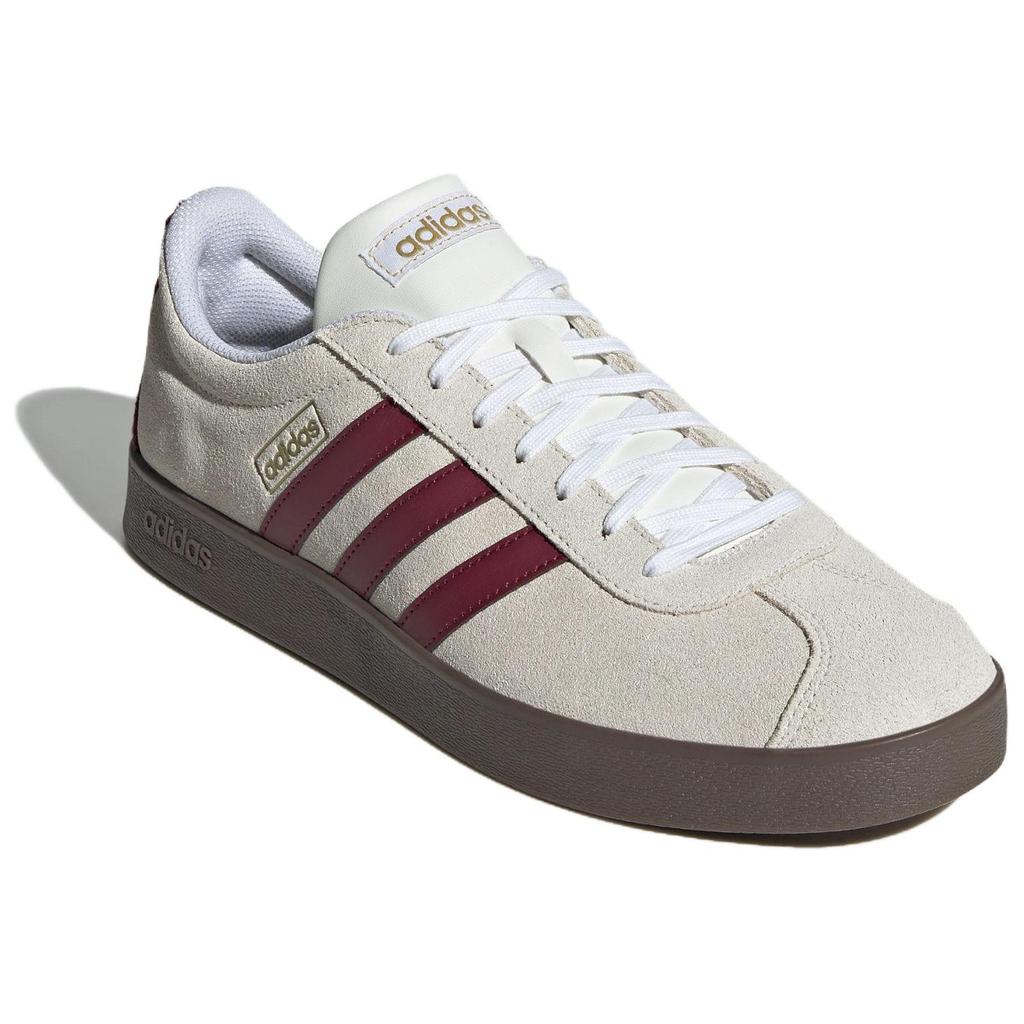 Adidas VL Court 2.0 Off White Shadow Red Unisex Sneakers Cream Cloud-White JR8310