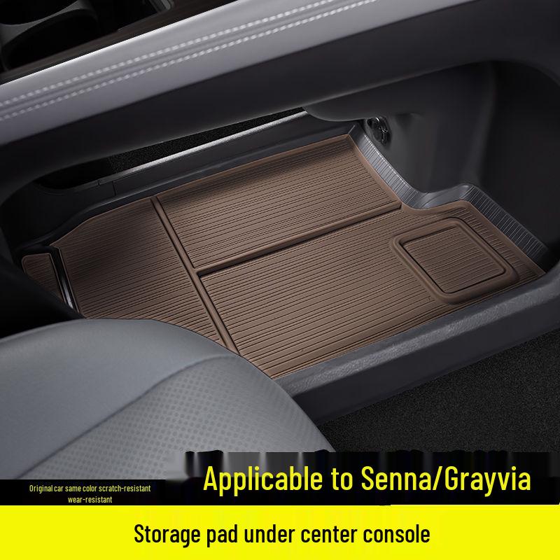 L6F Anti-slip Silicone Storage Mat for '25 Toyota Sienna Center Console