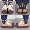 Converse All Star Border Star OX Platform Size Cm (R) Sneakers, Sand/Brown, 23.5
