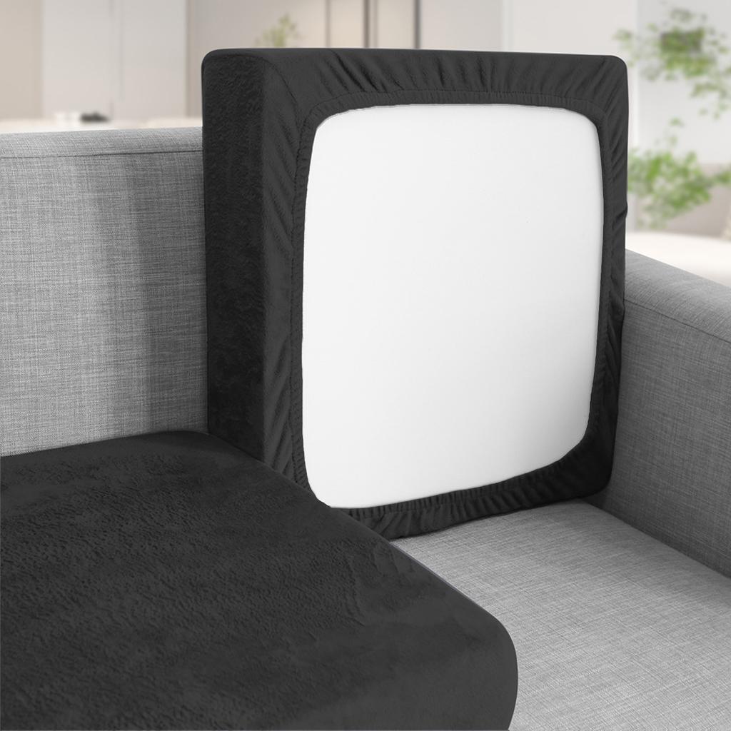 Velvet Sofa Cushion Covers for Living Room Plush Sofa Seat Cover Soft Stretch Sofas Couch Slipcover Furniture Protector