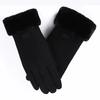 New Fashion Gloves Autumn Winter Cute Furry Warm Mitts Full Finger Mittens Women Outdoor Sport Female Gloves Screen