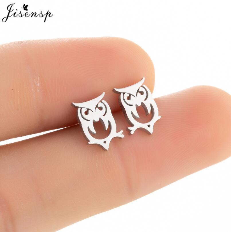 Multiple Mini Stainless Steel Bird Jewelry Earrings  Trend For Women Girls Cute Crane Parrot Bee Hummingbird Studs oorbellen