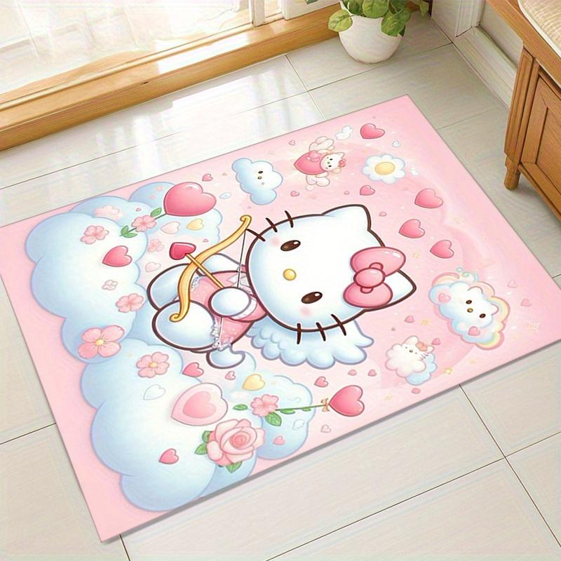 

1 шт. Розовый коврик Hello Kitty ко Дню святого Валентина Купидон - Идеально для домашнего декора, офисного ковра, уличного коврика, идеи для подарка Ideaz144 60cm by 90cm