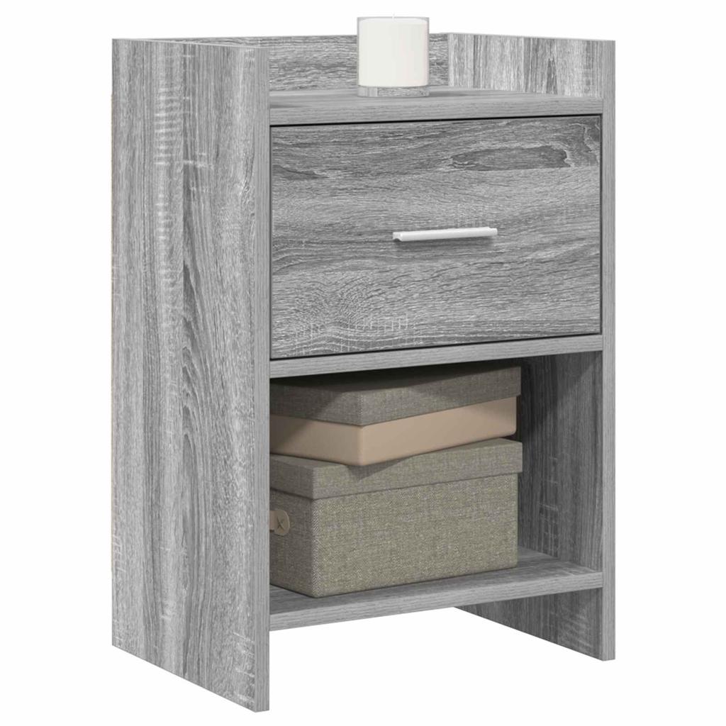 Nightstands 2 pcs Grey Sonoma 40 x 30 x 60 cm Particleboard