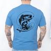 T-shirt per Amanti della Pesca da Uomo Cuore da Pescatore Stampa Pesce Persico Grafiche Magliette Casual a Manica Corta Abbigliamento Maschile Oversize