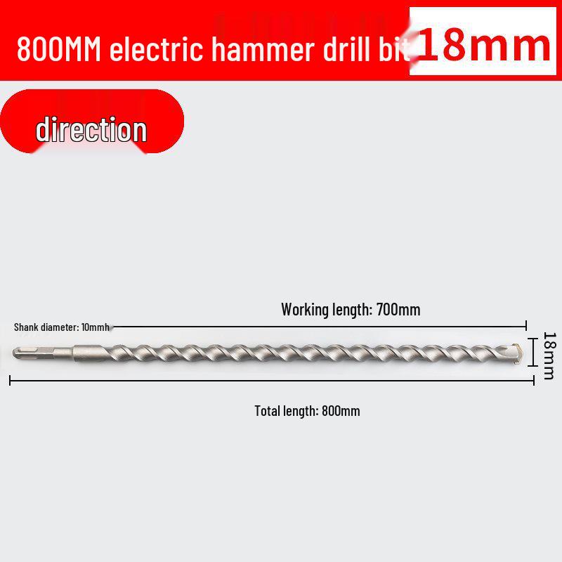 Two-Groove Round Handle & Four-Square Handle Concrete Hammer Drill Bit