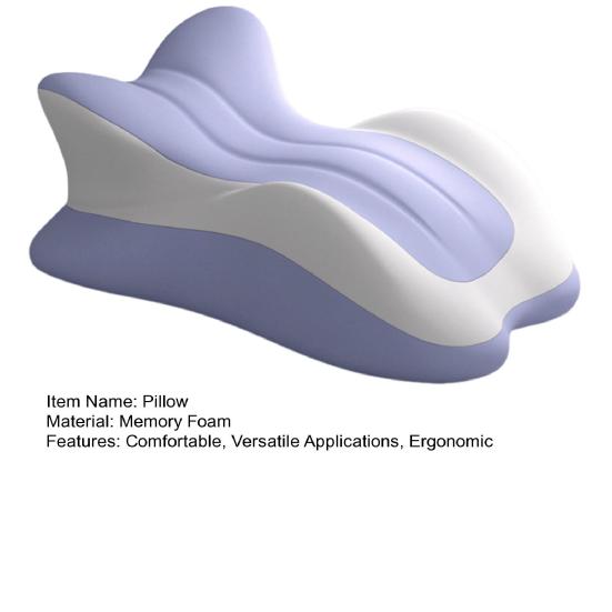 Couples Intimacy Pillow Memory Foam Chest And Back Relief Pillow Ergonomic Wavy Wedge Cushion for Multiple Posture Support Bed Sitting And Lying