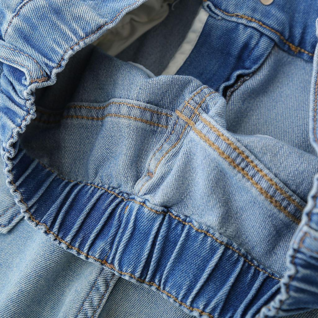 2026 Plus Size High Waist Banana Leg Slimming Jeans - Versatile Elastic Waist Elegant Long Pants for Spring/Summer