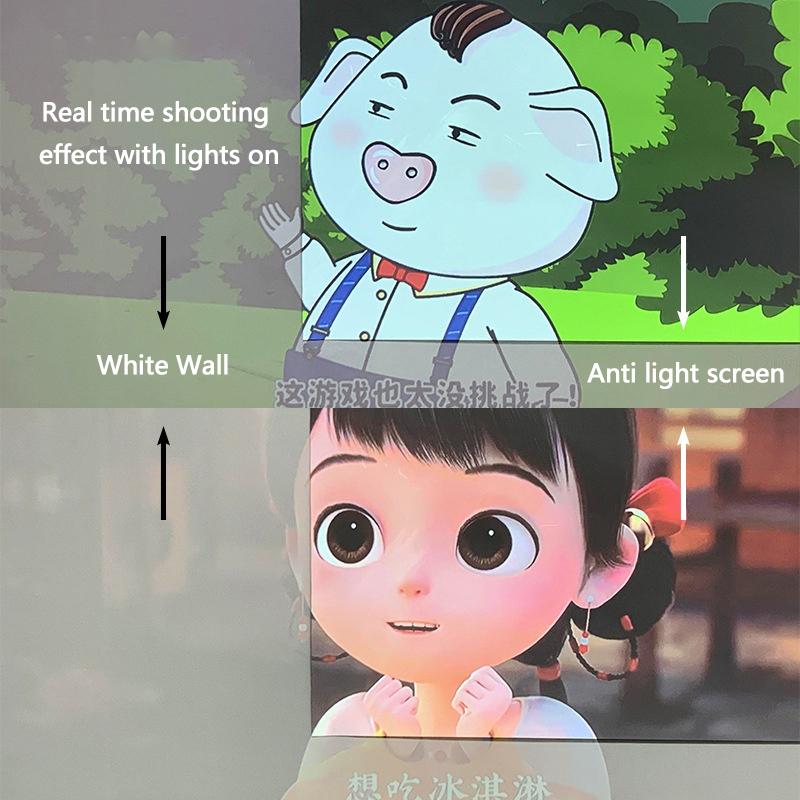Portable Projector Screen 60/72/80/92/100/120 Inch 16:9 Anti-Light Projection Reflective Cloth For Home Cinema Outdoor Office