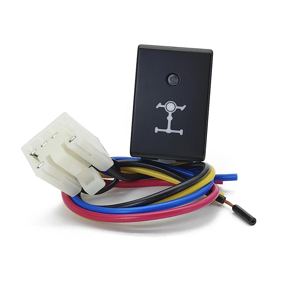 Car Power On Off DRL LED Light Bar Button Rearview Mirror Steering Wheel Heating Switch with Wire for Suzuki Jimny 2007 - 2015