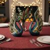 Peacock Figurines Ornate Figurine European-Style Resin for