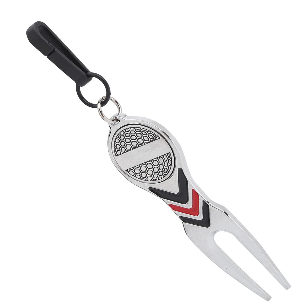 Wielofunkcyjny Przenośny Widelec do Piłki Golfowej Sportowy Widelec do Naprawy Uszkodzeń Powierzchni Boiska ze Stopu Aluminium Akcesorium