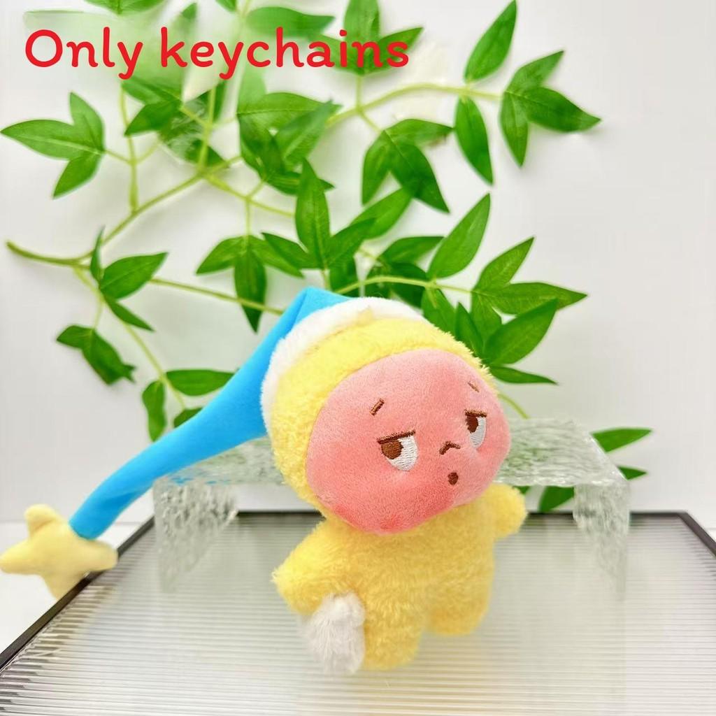 Plush Cartoon Kirby Doll With Hat Wearing Design For Teen And Backpack Decor
