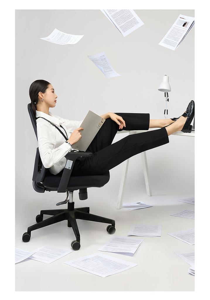 Nine point straight leg suit pants, women's casual casual pants, commuting cigarette pants