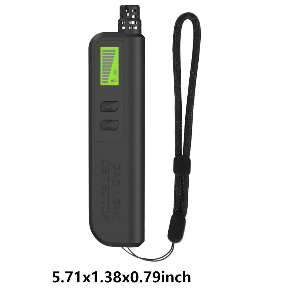 Gas Leak Detector High-Sensitivity Gas Sniffer Portable Combustible Gas Leak Tester Gas Analyzers with Audible & Visual Alarm чёрный