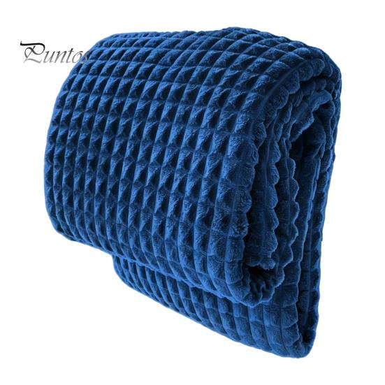 Thermal Insulation Blanket for Autumn Waffle Textured Fleece Throw Blanket, Solid Color Milk Flannel Grid Cut Warm Plush Couch Soft Cozy Bed
