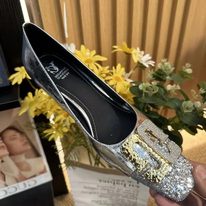 Mode Damen Strass Pumps 2025 Neue Designer High Heels Schuhe Luxuriöse Dekorative Bankett Damen Elegante Slipper High Heels Schuhe Damen
