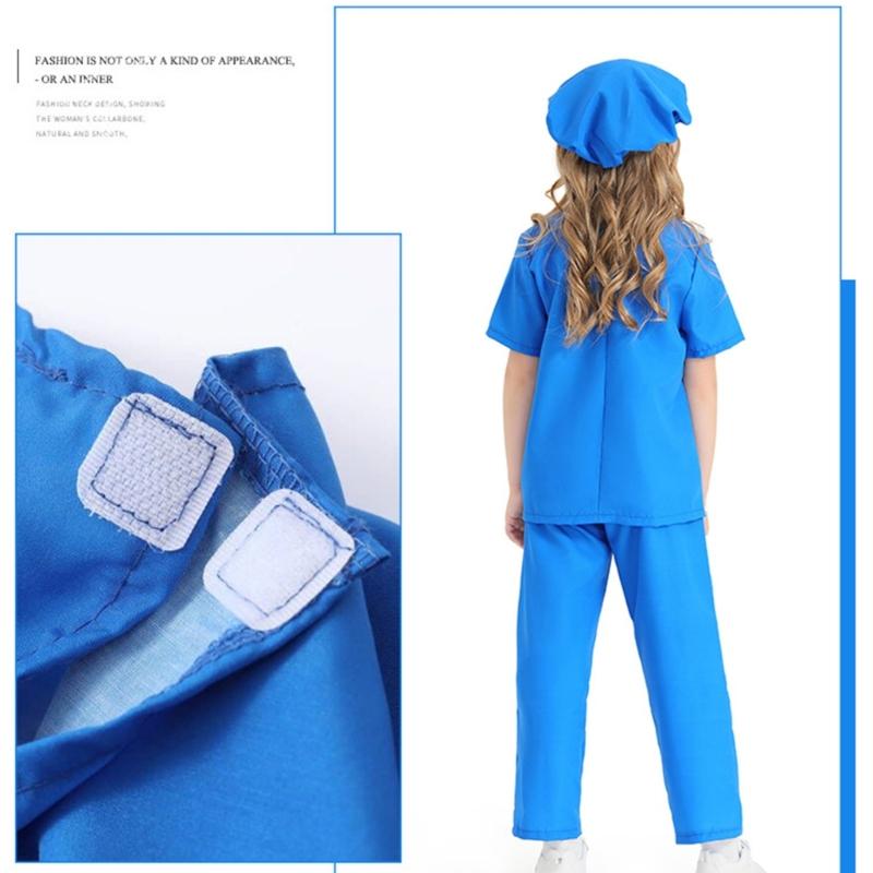 Doctor Role Play Dress Up Kit Doctor Pretend Play Costume with Stethoscope Doctor Coat Kit Halloween Doctor Costumes