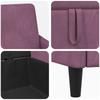 Storage Sofa Set 2 Pcs Purple Polyester