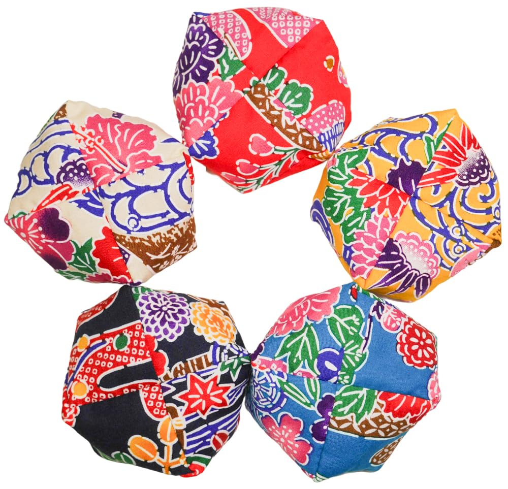 

Handmade beanbags with Bingata 5 auspicious designs patterns,