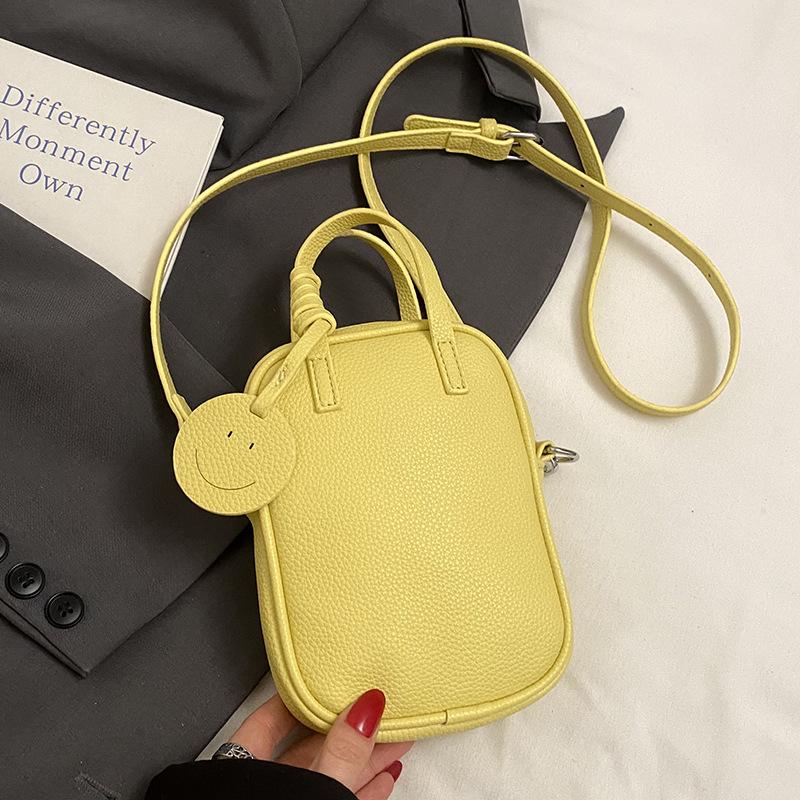 

Весна и лето новая корейская простая дофаминовая сумка для мобильного телефона в иностранном стиле женская корейская повседневная универсальная маленькая свежая сумка-мессенджер