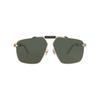 Philipp Plein Sunglasses Aviator Frame Acetate Rose Gold Green