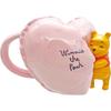 Disney the 3D Mug with Hug Heart 12 x 9 230 SAN4851 "Winnie Pooh" Design, Pink, Approx. cm, ml,