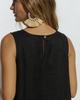 Summer Cotton Linen Solid Color Sleeveless Irregular Round Neck Long Dress
