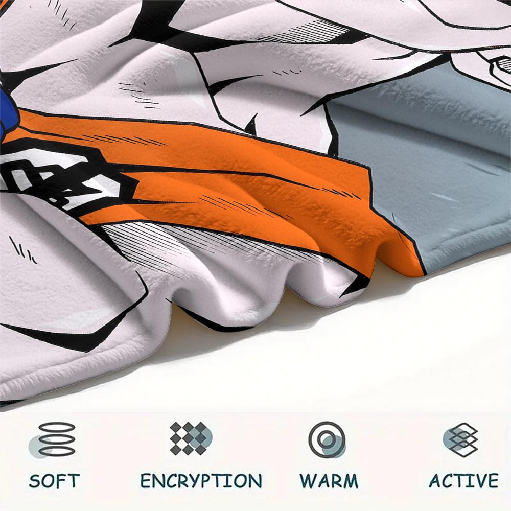 Dragon Ball Krillin Blanket, Cozy Throw for Living Room, Ideal Gift for Dragon Ball Collectors.chl