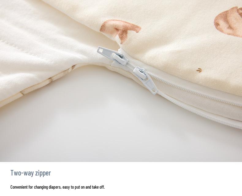 Newborn Anti-Startle Swaddle: Thin Cotton Zipper Blanket, Anti-Kick Quilt for Spring/Autumn.