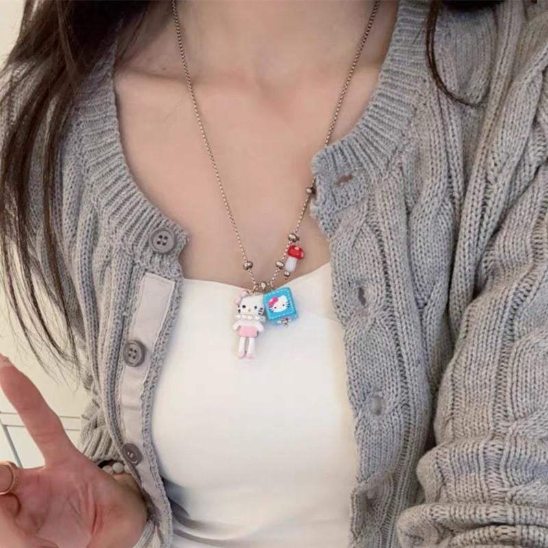 European and American cross-border y2k babes butterfly leather collar punk rock choker collarbone chain necklace foreign trade jewelry