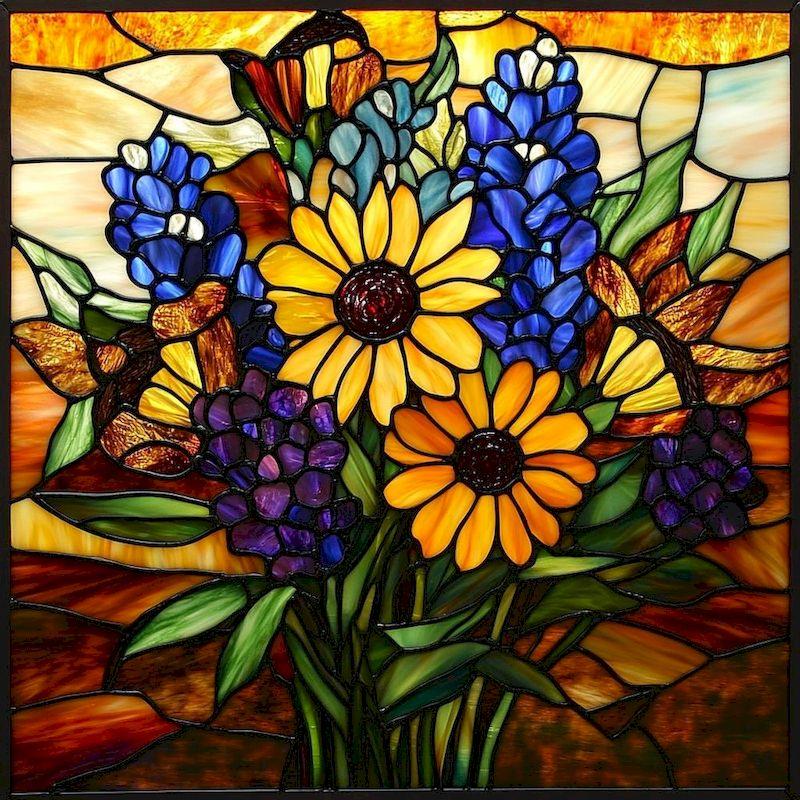 CHENISTORY 5D DIY Diamond Painting Flower Diamond Embroidery Paintings Accessories Number Full Square/Round Rhinestone Picture