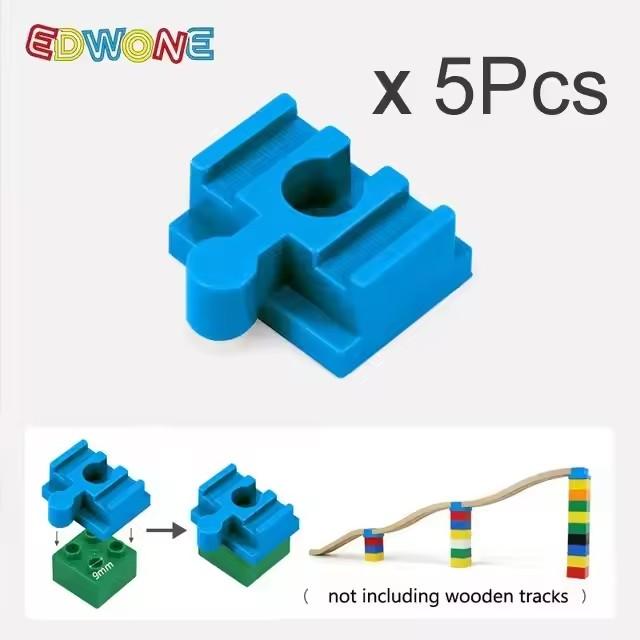 Wooden Train Track Accessories All Kinds Universal Connectors Adapters Clips fit for Brand Wooden Tracks Railway Toys for Kids