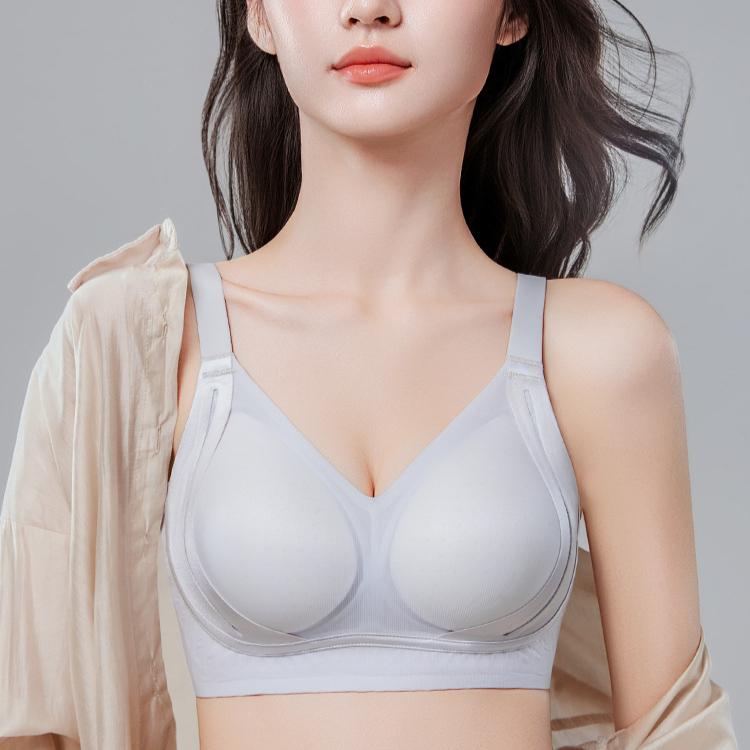 Thin Underwear Women's Gathering Bra Seamless Bra Breast Retraction Anti-sagging Breathable Women's Bra Push Up Bra