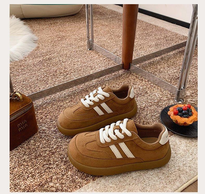 Big head German training shoes women's autumn 2025 new casual versatile platform retro bread lightweight sports board shoes