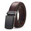 Dolly Road, Reverse Buckle Belt 3.5 Automatic Buckle Two-Layer Cowhide Belt, Men'S Leisure Belt