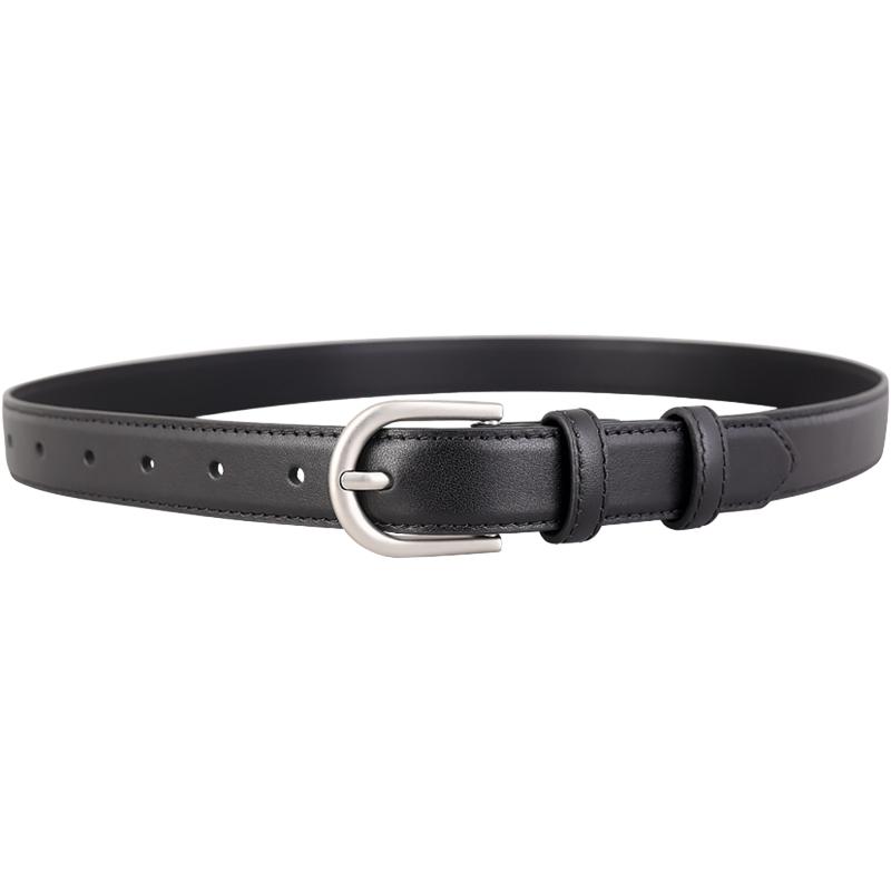 Women S Retro Pin Buckle Genuine Leather Belt Casual