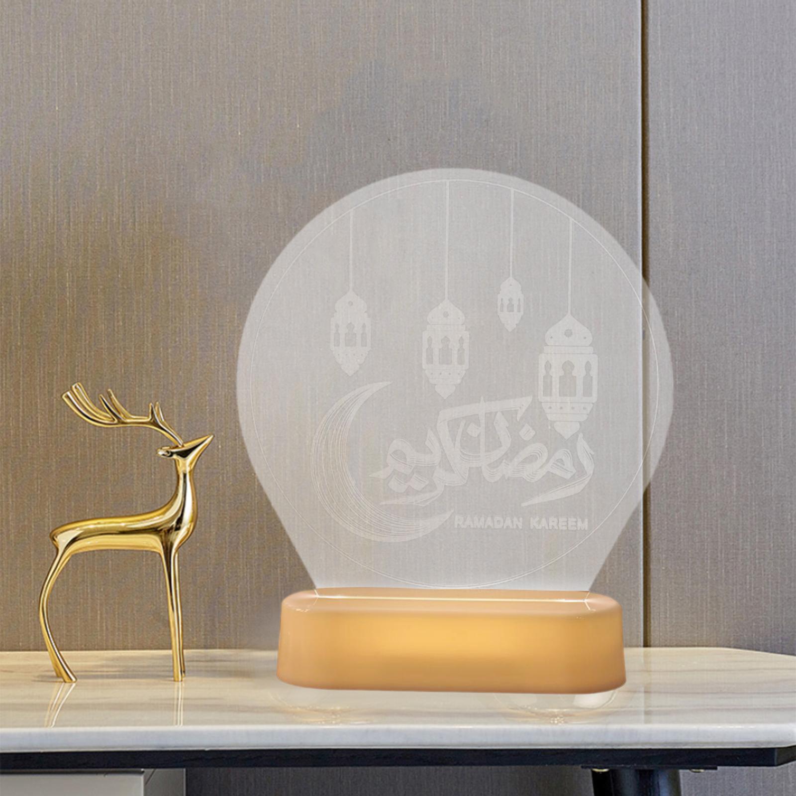 

Holiday Decorative Night Lamp Islam Eid Mubarak Party Night Light Islam Muslim Festival Decoration Housewarming Gifts