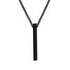 Stainless Steel Three Dimensional Necklace With Engraved Surname, Customized Pendant, Holiday Anniversary Date Gift