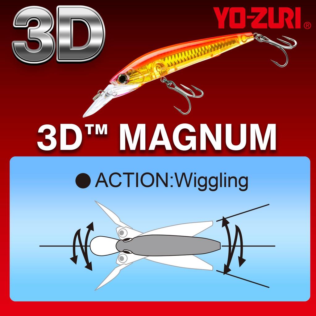 Saltwater Lure 3D Magnum Sinking 180mm Midnight Mackerel YO-ZURI Color