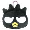 Tees Factory Sanrio Characters Plush Zipper Mascot with Carabiner, Badtz-Maru, Approx. 103mm H X 116mm W X 50mm D (excluding Ears), SR-5546675BB