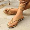 Fashion Women's Narrow Band Pinch Toe Flat Slippers 2025 Summer New Roman Shoes Open Toe Beach Sandals Plus Size 43 Zapatos De Mujer