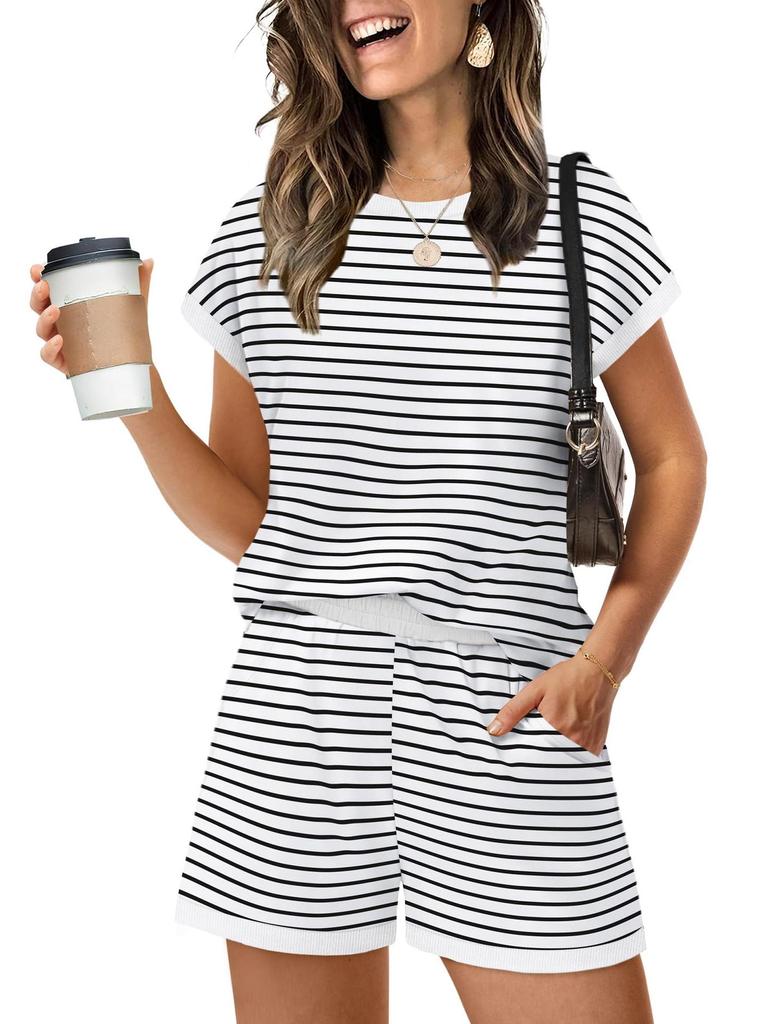 European & American Casual Women's Short Sleeve Shorts Set (2026 Edition)