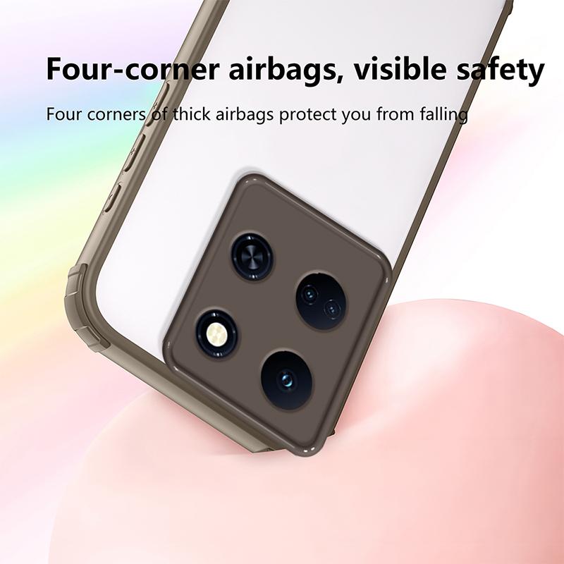 Dla Infinix Note 40 Nowe Przezroczyste Pancerne Wstrząsoodporne Etui Dla Infinix Note 50 Pro Plus Ochrona Obiektywu Aparatu Pokrowiec Note 30 Pro