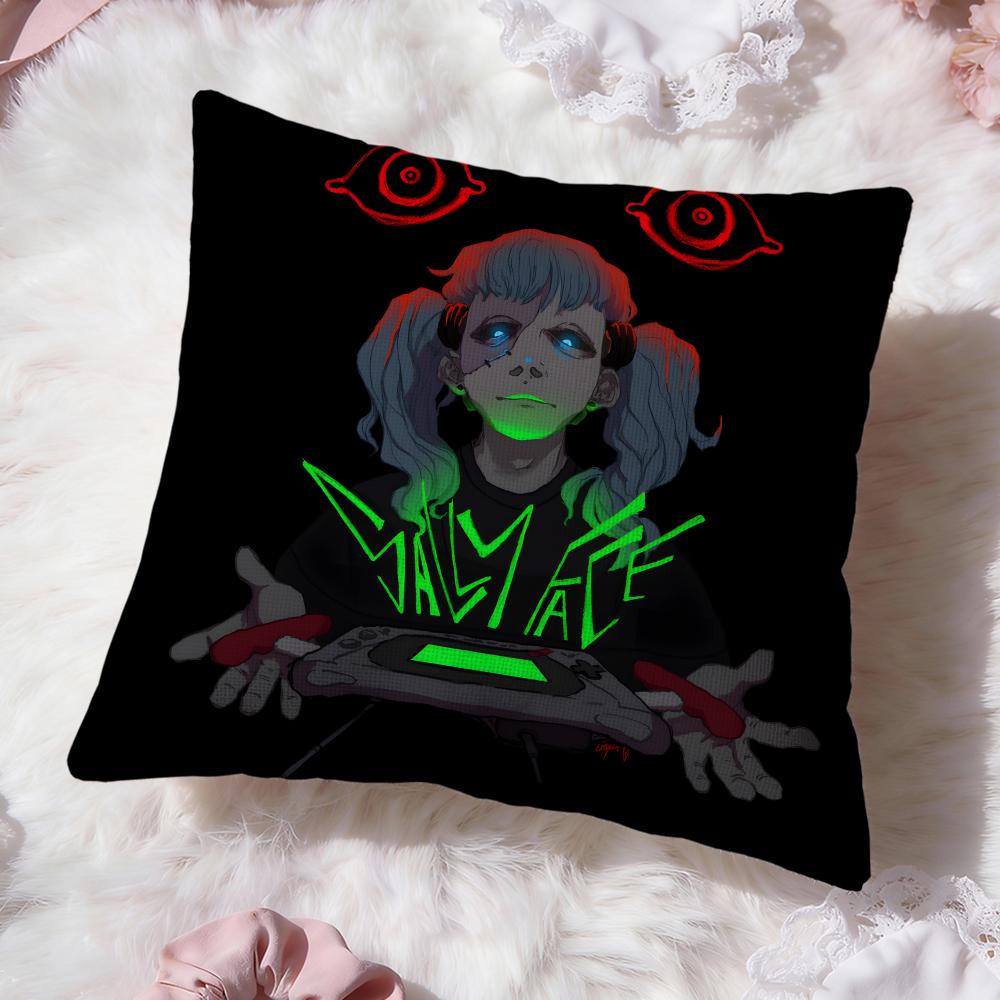 Band S-Sally F-Face Cushion Cover Premium Comfort Reversible Pillow Cove -Two in One Design for Any Room & Car Interior