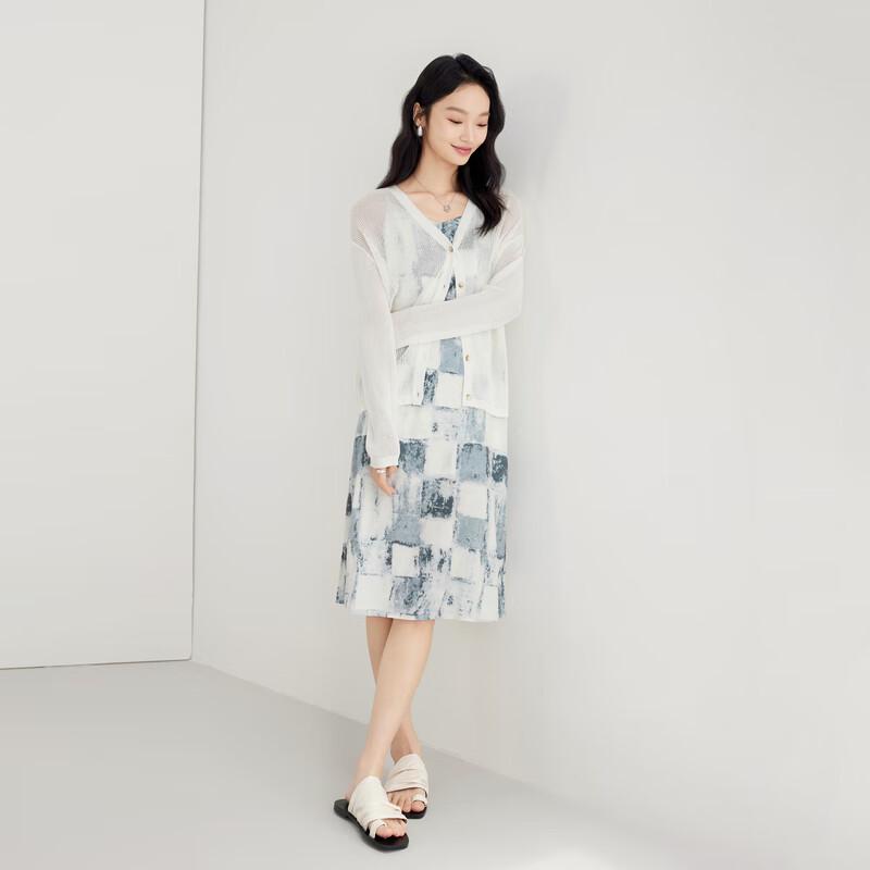 Elva' Island Women's V-Neck Thin Long-Sleeve Knit Top