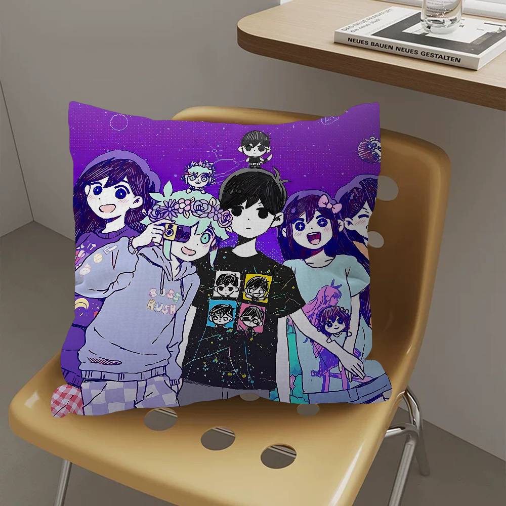 Anime Omori Pillow Cushion Cover Pillowcase Living Room Sofa Home Decor